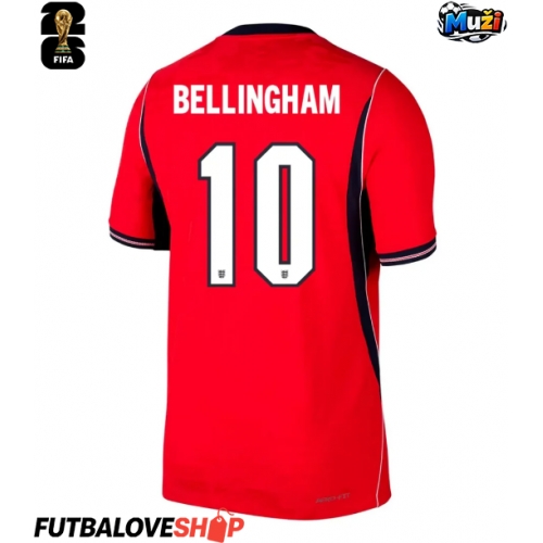 Dres Anglicko Jude Bellingham #10 Preč MS 2026 Krátky Rukáv